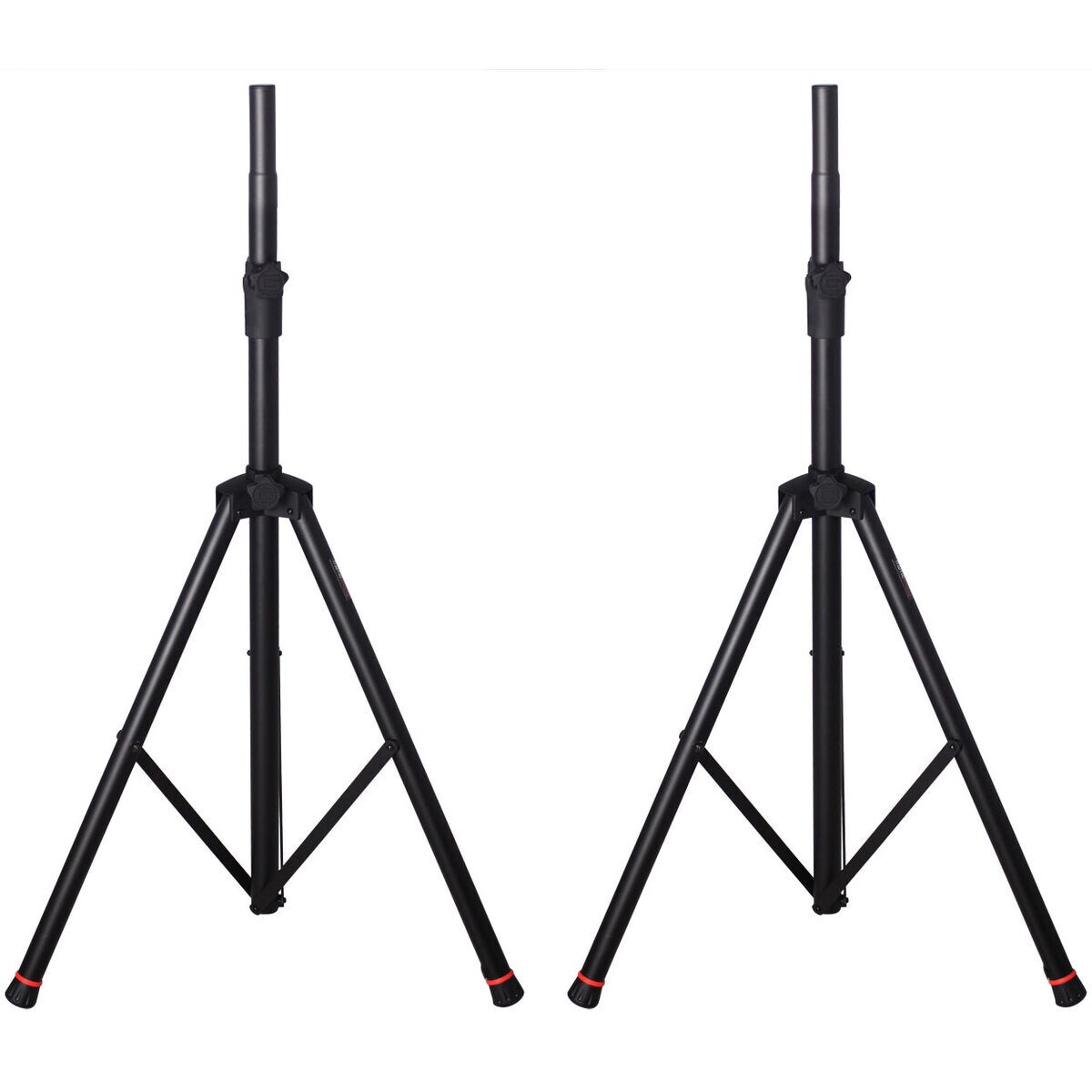 Gator Frameworks Gfw Spk 3000set Deluxe Lift Assist Aluminum Speaker Stand Pair With Carry Bag